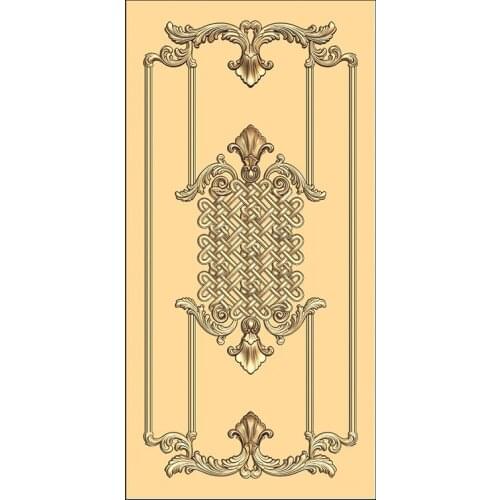 3D STL Model Door for CNC Router 3D Printer Artcam Aspire Bas Relief