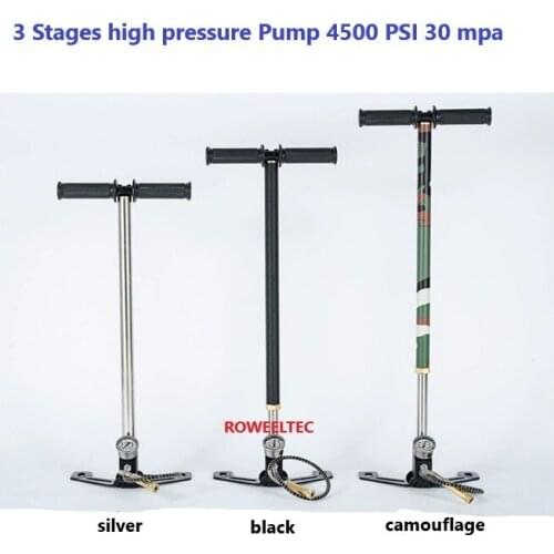 Pcp pump for air rifles paintball 3 Stages high pressure 4500 PSI 300 bar 30 mpa