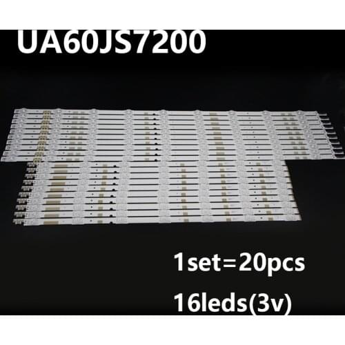 100% New 20pcs/Kit LED strips for SAMSUNG 60 TV UN60JS7000F UN60JS700DF UN60JS8000F UN60JS7200H UN60JS7200G UN60JS7200F