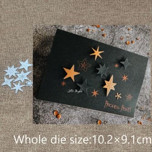 New Design Craft Metal stencil mold Cutting Dies stars set decoration scrapbook die cuts Album Paper Card Craft Embossing
