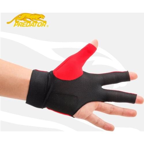 Original PREDATOR 3142 Gloves Billiard Gloves One Piece Fabric Non-slip Lycra Pool Gloves Snooker Glove Billiard Accessories