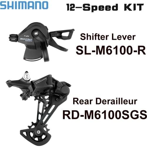 SHIMANO Deore M6100 12S Groupset RD M6100SGS Rear Derailleur SL M6100 Shifter Lever 12 Speed Set 12V SHIFTER SWITCH