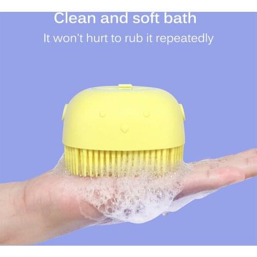 Pet Dog Shampoo Brush Bath Brush With Hook Cat Massage Comb Grooming Scrubber Bathing Short Hair Soft Silicone Rubber Brushes