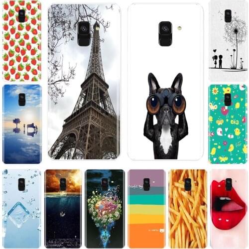Silicone Phone Case For Samsung Galaxy A6 A8 Plus 2018 A5 A7 Soft TPU Cute Aesthetic Back Cover Samsung A3 A5 A7 2016 2017