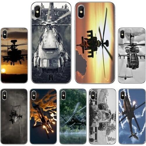 Apache-Helicopters-sunset-fighter For ZTE Blade A910 A610 A530 A510 For Oneplus One plus 3T 5T 6T 6 7 8 7T Pro Silicone Case