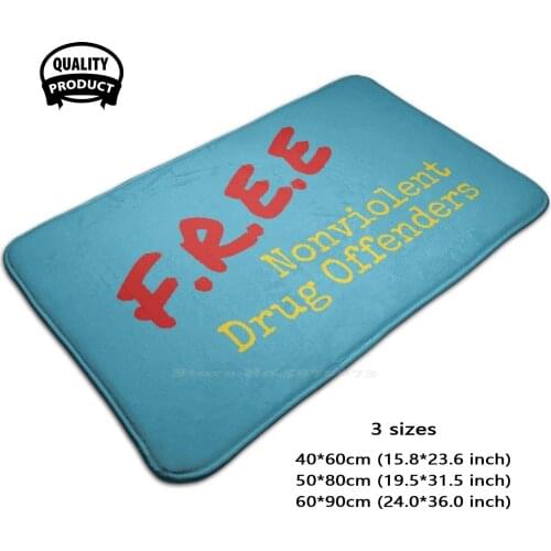 Free Nonviolent Drug Of Shirt Red Ribbon Week 3D Household Goods Mat Rug Carpet Foot Pad Free Nonviolent Drug Of Red Ribbon