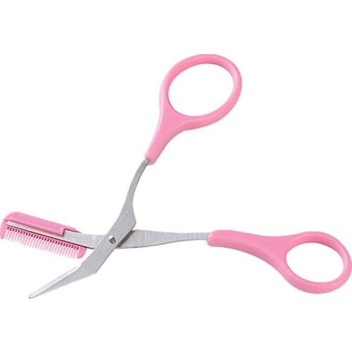 Eyebrow Trimmer Scissor with Comb Facial Hair Removal Grooming Shaping Shaver Cosmetic Makeup Accessories