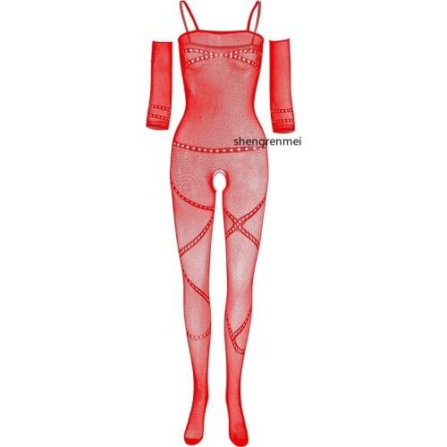 Explosive Style Nighties One-piece Underwear Sexy Lingerie Foreign Trade Open Crotch Bodystockings Plus Size Suspender Sleepwear