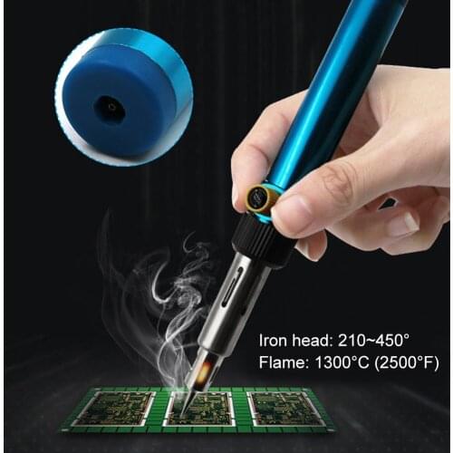1300 ℃ Butane Gas Soldering Iron Welding Soldering Irons Celsius Multi-function Adjustable Temperature Cordless Welding Pen
