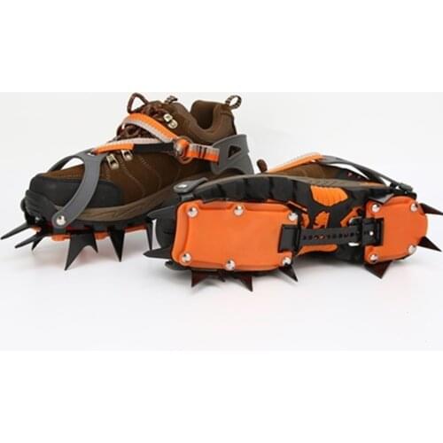 14 Teeth Ice Ice Gripper Non Slip Climbing Crampons Cleats Shoe Cover Ice Crampons Winter Snow Spikes Boot Shoes For Winter