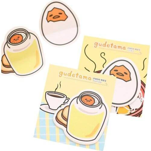 20 Pcs New Cute Cartoon Egg Sticky Note Canned Egg Note Book Wholesale Free Stickers Memo Sheets Office Decoration