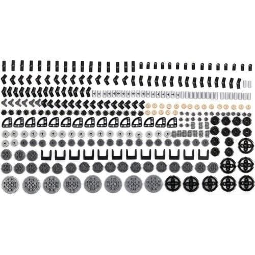 340Pcs Gear Mechanical Technology Parts Small Particle Building Blocks Bricks Assembly Toys For Kids