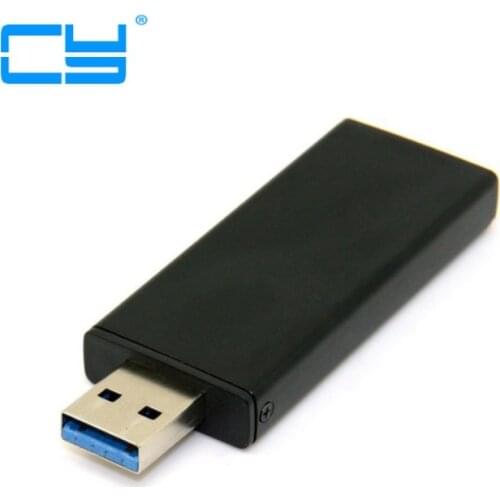 42mm NGFF M2 SSD to USB 3.0 External PCBA Conveter Adapter Card Flash Disk Type with Black Case