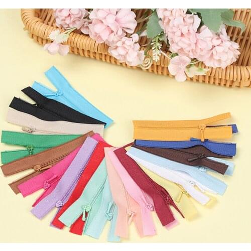 5pcs 7cm Mini Colorful Zipper Doll Clothing Zipper For DIY Handmade Sewing Scrapbooking Garment Applique Sewing Accessories