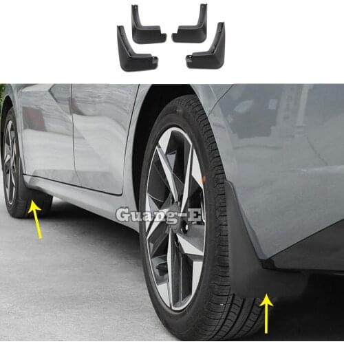 For Hyundai Elantra Avante 2021 2022 Car Cover Styling Fender Soft Mudguard Protection Flap Splash Mud Guard Frame Parts 4pcs