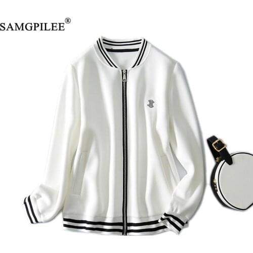 European and American high street jacket jacket hip-hop baseball uniform street casual jacket loose stitching top women 2021 new