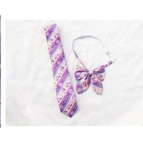 Purple Jk Uniform Bow Tie Cute School Uniform Accessories Bow-knot Tie Design Knot Cravat Necktie Adjustable D182