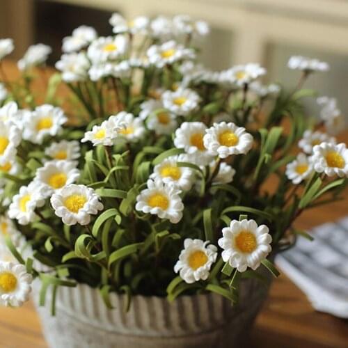 1pc Artificial Flowers Silk Daisy Fake Flowers Bouquet DIY Wedding Party Decoration Home Vases Decoration
