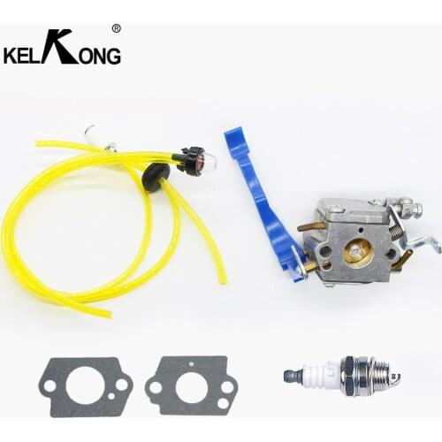 KELKONG 1 Set Carburetor Fuel Line Kit Husqvarna 125B 125BX 125BVX Blower For ZAMA C1Q-W37 Grass Trimmer With Filter Spark Plug