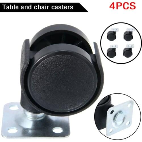 4pcs/set Chair Castors Swivel Plate Caster Used In Furniture Industrial Daily Transportation Replacement Hardware