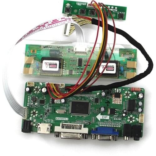 M.NT68676 LCD/LED Controller Driver Board(HDMI+VGA+DVI+Audio) For LB150X02-TL01 LTM150XH-L06 LVDS Monitor Reuse Laptop 1024*768