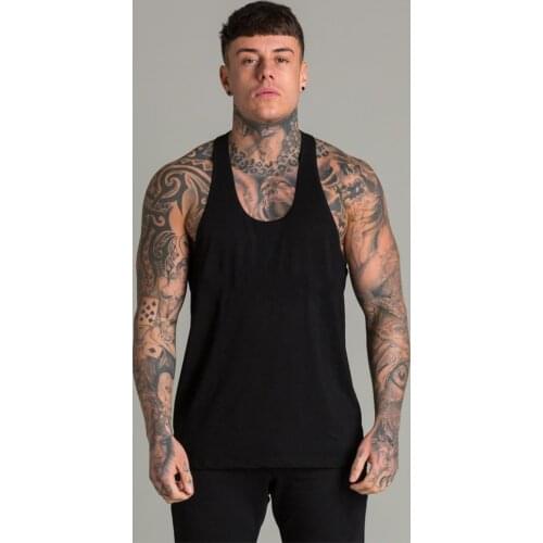 Brand fitness vest mens sleeveless shirt bodybuilding stringers tank top plain singlets undershirt muscle clothes cotton tanktop
