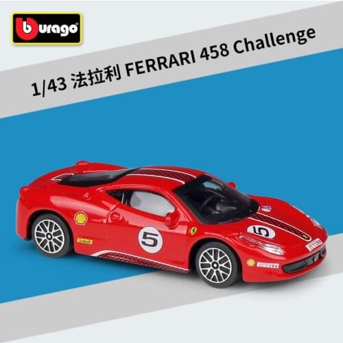 Bburago 1: 43 Ferrari 458 Challenge alloy car model Collection Gift Decoration toy