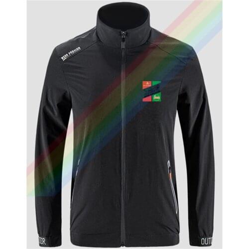 Cas Trol 1968 Motor Cycle Races Slim Sport Jacket Mens Street Windbreaker Zipper Thin Jacket Mens Casual Front Printing Jacket