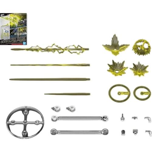 BANDAI 30 Minute Mission Customize Efftce Gunfire Image Ver Yellow Accessories Assembly Toy Kids Robot Model Anime Action Figure