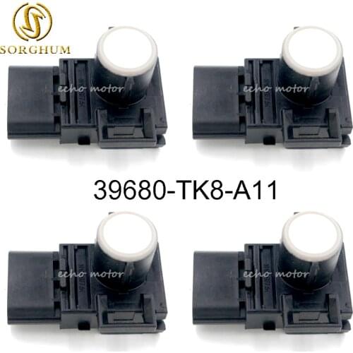 New SET (4) 39680-TK8-A11 WHITE PDC Parking Sensor Reverse Assist for Honda Crosstour Odyssey Pilot 188300-7970