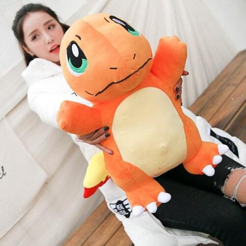 Squirtle Charmander Bulbasaur Pokemoned Big Size Pikachus Plush Doll Stuffed Toy Anime Eevee Collection Decorations Gift For Kid