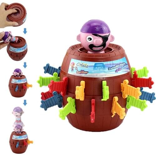 Funny Novelty Kids Children Lucky Game Gadget Jokes Tricky Pirate Barrel Game Pirate Bucket Parent-child Interative Toy