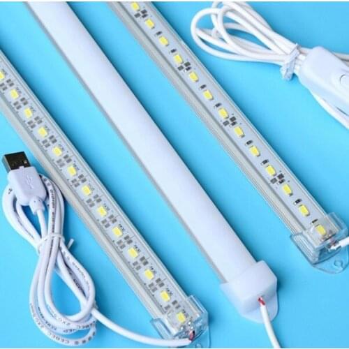LED Under Cabinet Kitchen Closet Light Lamp 5v USB Cable LED Strip Bar Lamp Mirror Study Desk Lights desktop Wall Lighting