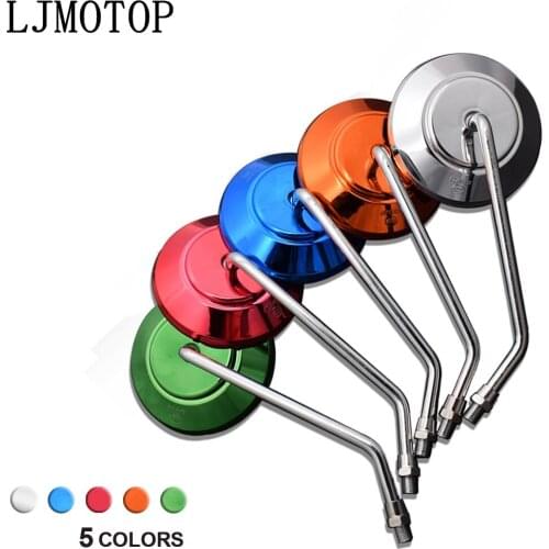 Universal Motorcycle Motorbike Rear View Mirror Electrombile Back Side Mirrors 8mm 10mm Thread