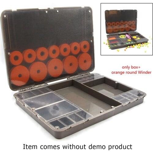 1PC ABS Carp Fishing Winder Tackle Storage Boxes Terminal Tackle System For Swivel Hook Accessory 35*25*5.5cm Fishing Equipment