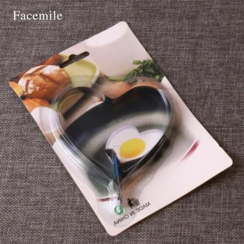 Heart-Shaped Thickening Stainless Steel Omelette Device DIY Food Fried Egg Mold Love Star Egg Mold Pancake Breakfast Mold 03037