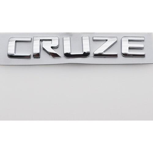 1pcs ABS CRUZE Car logo letter sticker Rear tail door trunk sticker car rear sticker Decal styling Accessories
