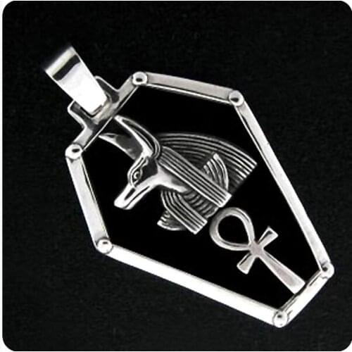 1pcs Egyptian Jewelry Cartouch God Anubis Pendant