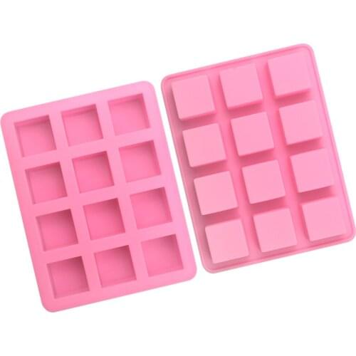 12/36 Grids Square Baking Silicone Mold Diy Chocolate Mould For Party Desserts Cheesecake Handmade Supplies Baking Tools