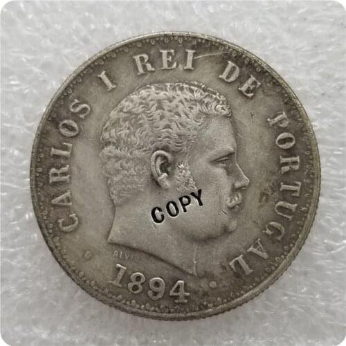 1894,1895,1900 PORTUGAL ,500 REIS COIN COPY commemorative coins-replica coins medal coins collectibles