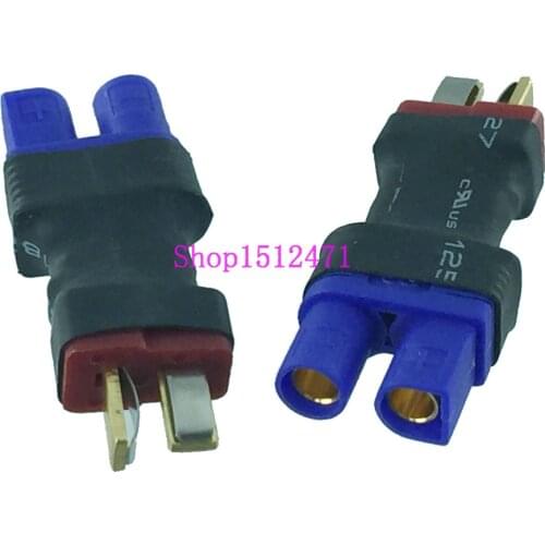 1PCE EC3 Female to T-Plug Male (Deans Style) wireless No Wire Adapter for rc battery