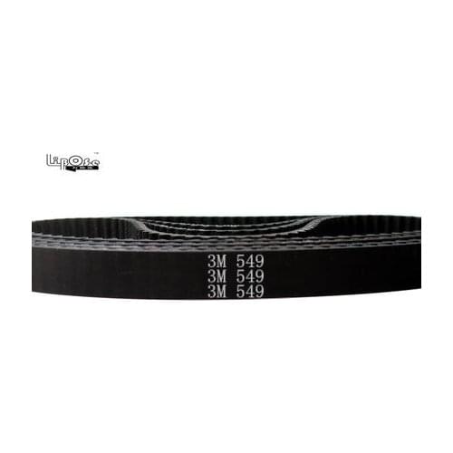 5 pieces/pack 549 HTD3M 9 timing belt teeth 183 width 9mm length 549mm rubber closed-loop 549-3M-9 High quality HTD 3M CNC