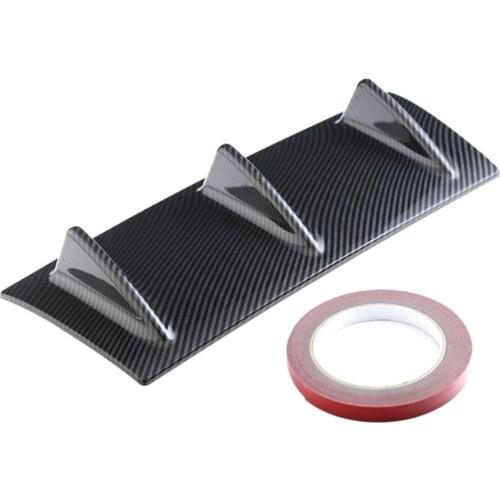 Brand New Durable Style Rear Bumper Lip Diffuser Gloss Mini Spoiler ABS 3fin