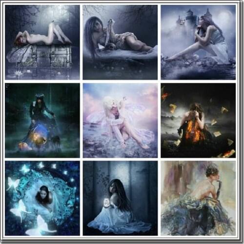 Diamond Embroidery Pfairy 5D DIY Diamond Painting Cross Stitch beauty Pictures Rhinestone Diamond Mosaic woman Home Decor