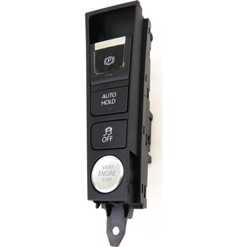 Car Interior Auto Hold Engine Start Stop Keyless Switch ESP OFF Electronic handbrake Parking Button For Passat B7 CC 3AD927137B