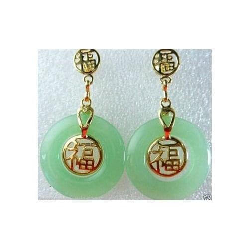 Free shipping 11.23 Jewelry Green Fortune Earring Discount 35
