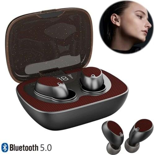 Earphones Wireless Mini In-ear Stereo Headset Sport Driving Twins Earbuds with Microphone for iPhone Android Phone
