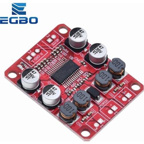 TZT TPA3110 Digital Power Amplifier Module 2x15W Dual Channel Stereo DIY Speaker Amplifier Electronics Design PCB DC 12V Red