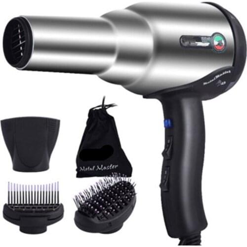 Blow Dryer with Diffuser Ionic Hair Dryer Extended lifespan AC Motor 2 Speed and 3 Heat Settings Cool Shut Button Fast Drying EU