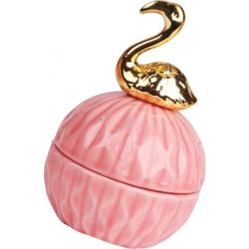 Ceramic Jewelry Box Small Trinket Box /Earring Holder Container Pink